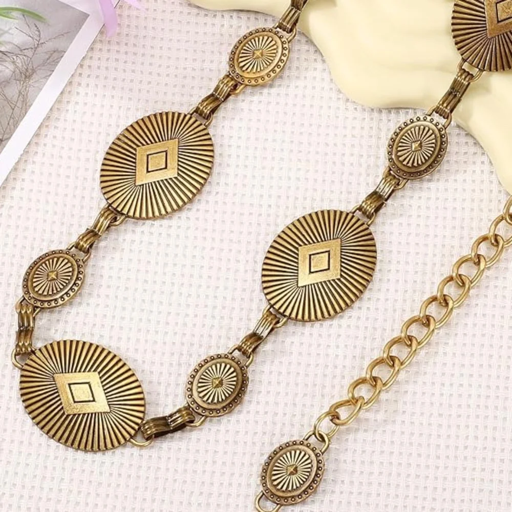 Tassel Chain Coin Belts Metal Waist Chains Belt Women Casual Fashion Accessories